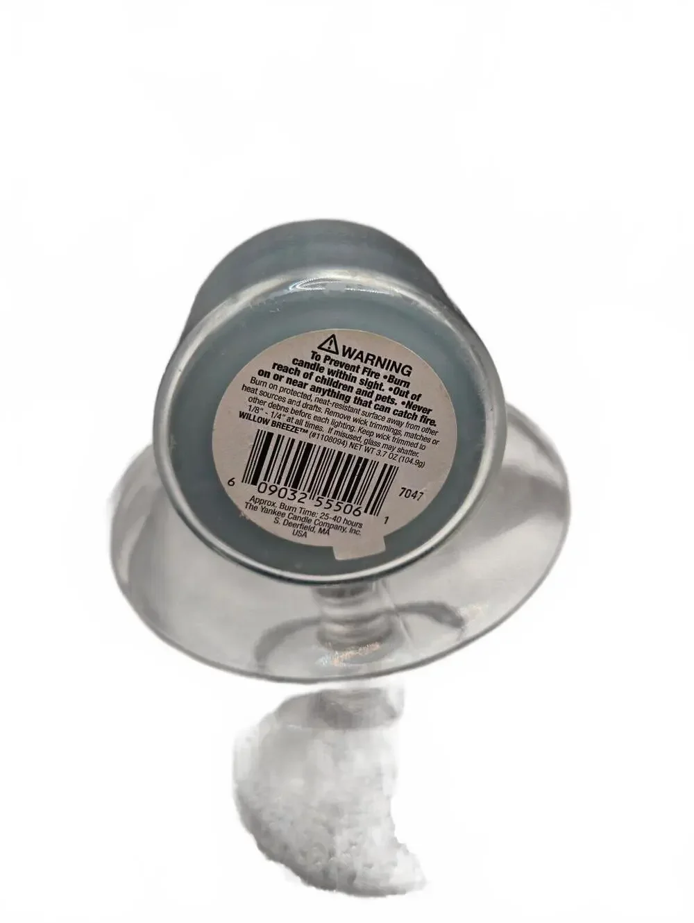 Unburned Yankee Candle Willow Breeze Housewarmer Scented Candle Small Jar